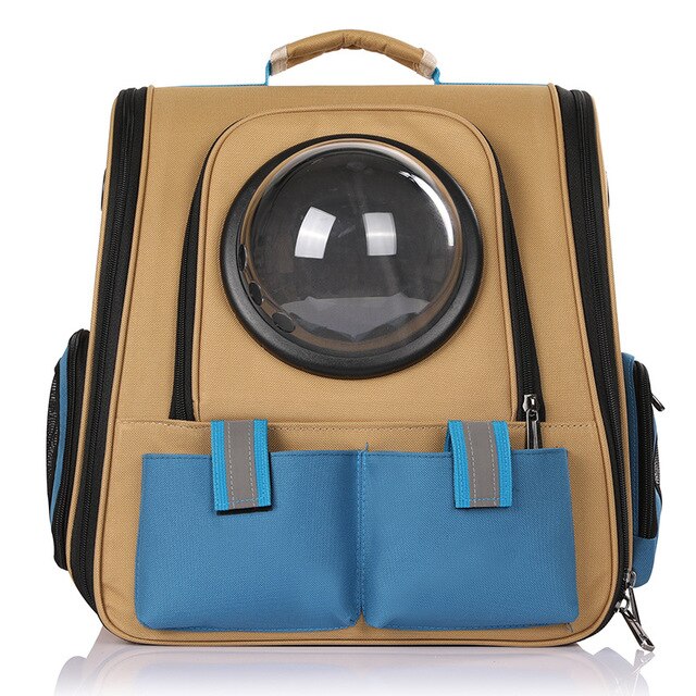 Petshy Dog Transparent Space Capsule Pet Cat Backpack Window Small Dog Carrying Cage Outdoor Travel Bags Puppy Pet Carrier Bag