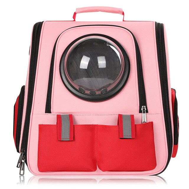 Petshy Dog Transparent Space Capsule Pet Cat Backpack Window Small Dog Carrying Cage Outdoor Travel Bags Puppy Pet Carrier Bag