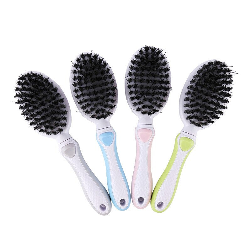 Petshy Double Faced Pet Dog Combs Long Hair Brush Plastic Handle Cats Puppy Massage Clean Brushs Pets Hair Grooming Rake Combs