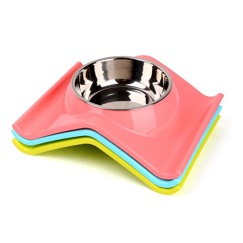 Petshy Dual Port Dog Water Dispenser Feeder Utensils Bowl Stainless Steel Cat Drinking Fountain Food Dish Pets Feeding Bowls