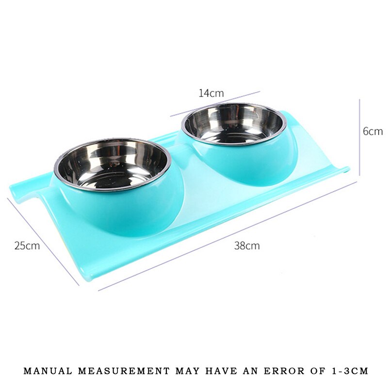 Petshy Dual Port Dog Water Dispenser Feeder Utensils Bowl Stainless Steel Cat Drinking Fountain Food Dish Pets Feeding Bowls