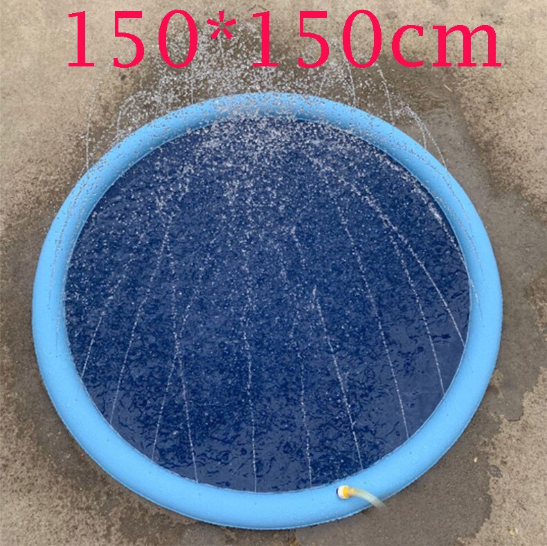 Petshy Foldable Dog Pool Pads Pet Bath Swimming Tub Summer Outdoor Portable Swimming Pools Dogs Play Water Pad Mat Bathtub