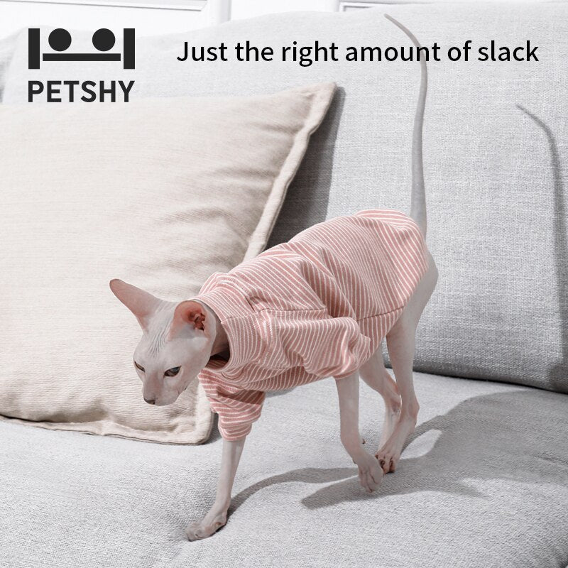 Petshy Hairless Cats Home Clothes Pet Spring and Autumn Small and Medium-Sized Summer Cats Autumn and Winter Clothing Warm