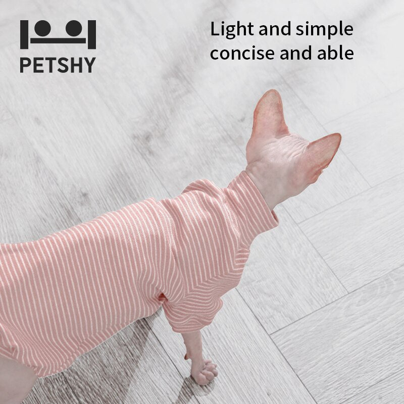 Petshy Hairless Cats Home Clothes Pet Spring and Autumn Small and Medium-Sized Summer Cats Autumn and Winter Clothing Warm