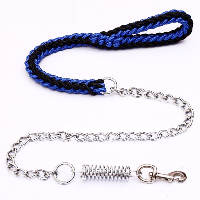 Petshy Large Dog Leash Metal Rope Pet Running Tracking Walking Leashes Dogs Mountain Climbing Rope For Medium Large Big Dog