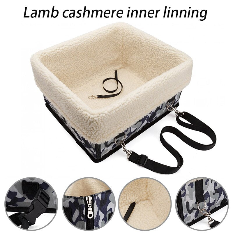 Petshy Pet Bed Dog Cat House Warm Lamb Cashmere Cats Puppy Nest Sofa Foldable Small Dogs Mat Pad Cage Travel Carrier Pet Kennel