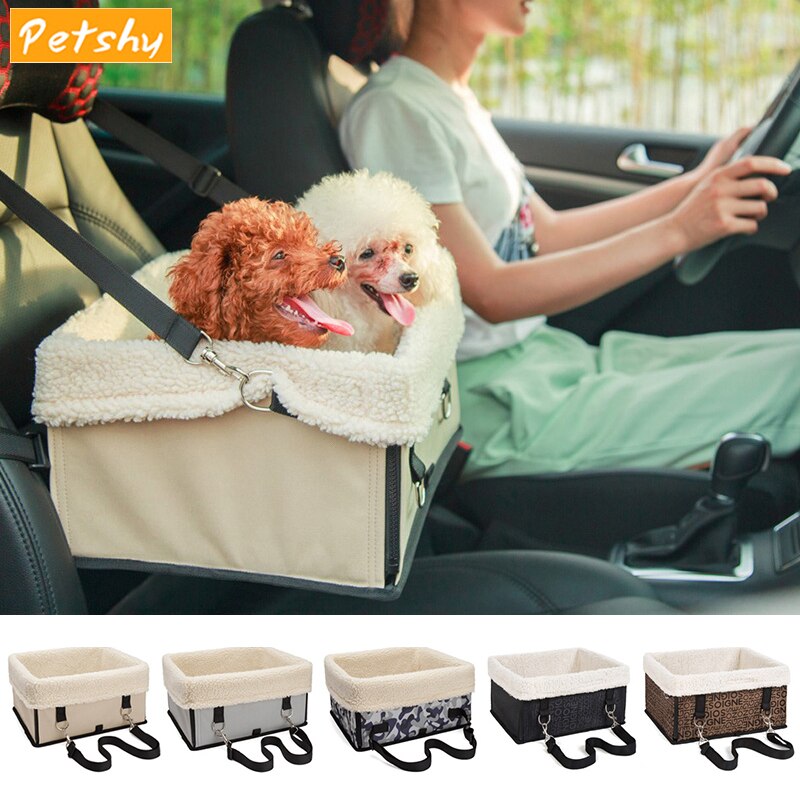 Petshy Pet Bed Dog Cat House Warm Lamb Cashmere Cats Puppy Nest Sofa Foldable Small Dogs Mat Pad Cage Travel Carrier Pet Kennel