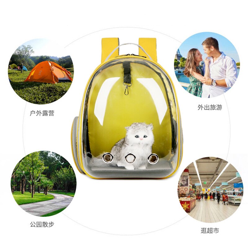 Petshy Pet Dog Carrier Backpack Outdoor Travel Breathable Puppy Cat Backpack Carrying Bags Portable Carry House for Small Dogs