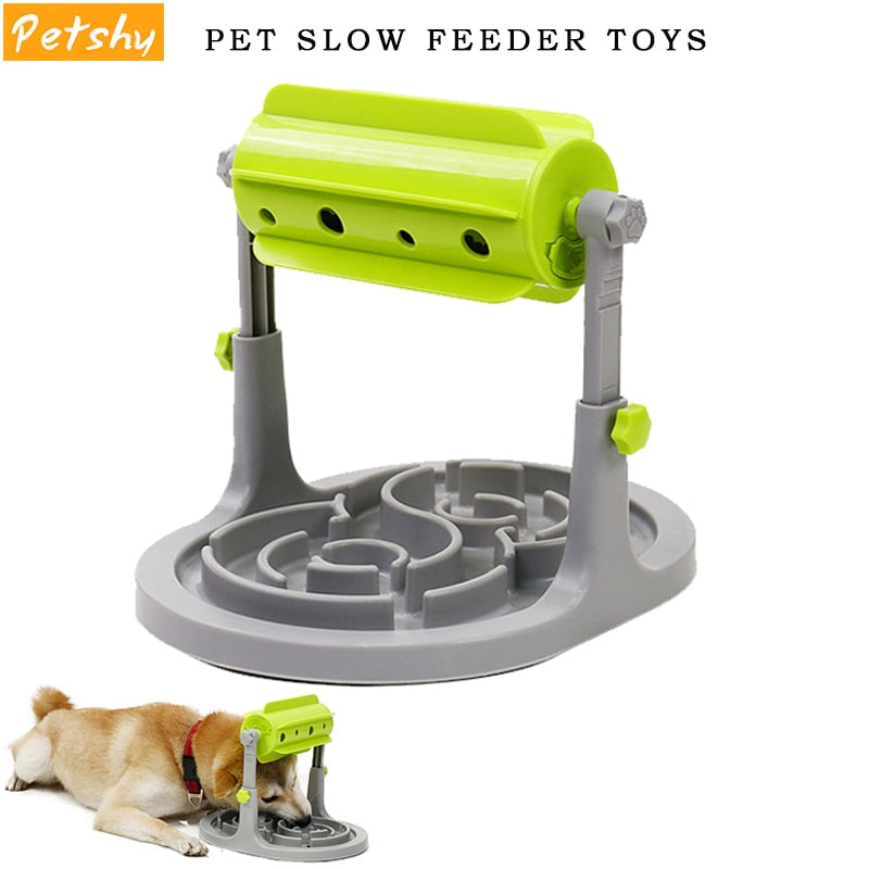 Petshy Pet Dog Interactive Toys Slow Feeders Bowl Healthy Diet Dogs Cats Food Feeder Foraging Toy Pets Food Treat Feeder Ball