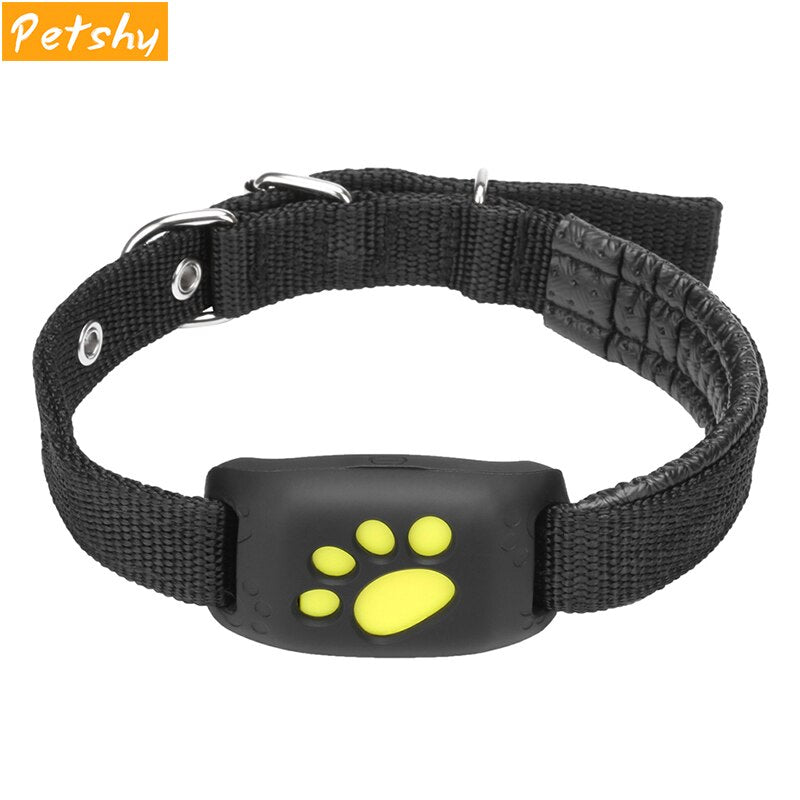 Petshy Pet GPS Tracker Dog Cat Water-Resistant GPS Callback Function USB Charging GPS Trackers Smart Anti-Lost Pet Collar