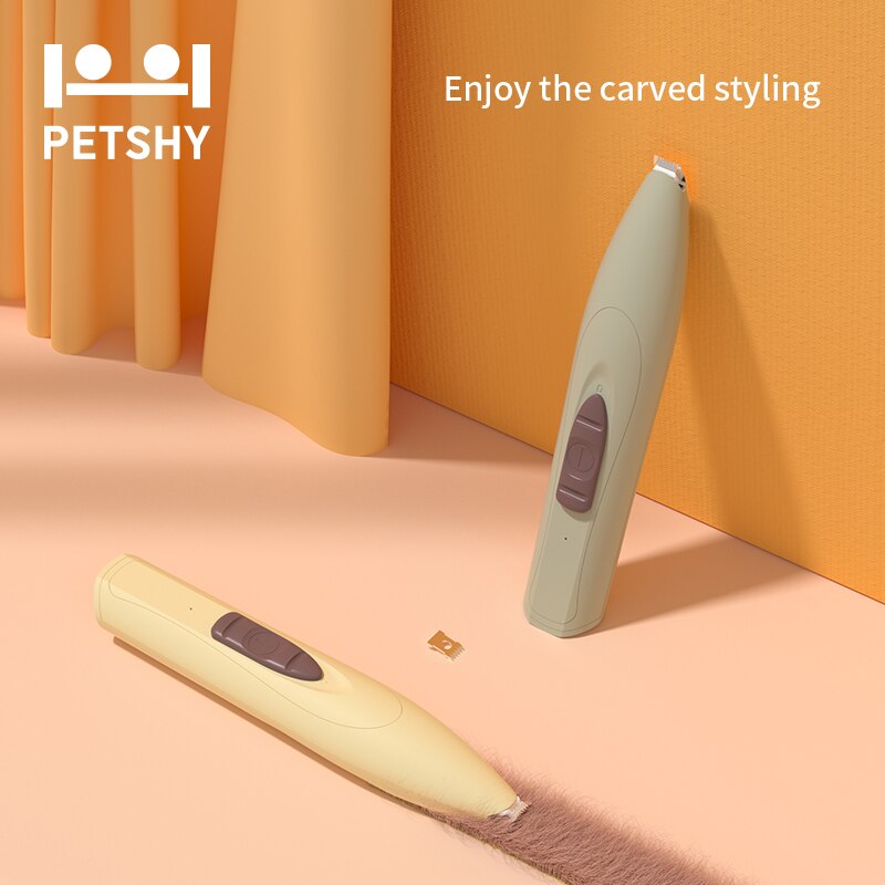 Petshy Pet Paw Hair Grooming Clipper Rechargeable Pet Hair Grooming Kit Adjustable Multi-Functional Dog Feet Hair Shaver