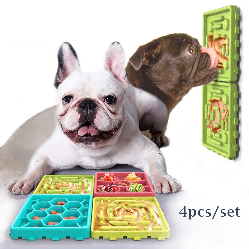 Petshy Pet Slow Feeder Anti-slip Dog Anti Choke Feeding Bowl Anti-Gulping Small Medium Large Dogs Bowls Dishes Slow Down Eating