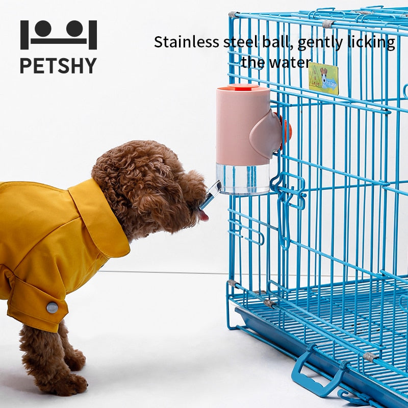 Petshy Pets Drinker Head Hanging Water Bottle Fountain Head Pet Drinking Dispenser Ball-Type Head Cat Puppy Feeder