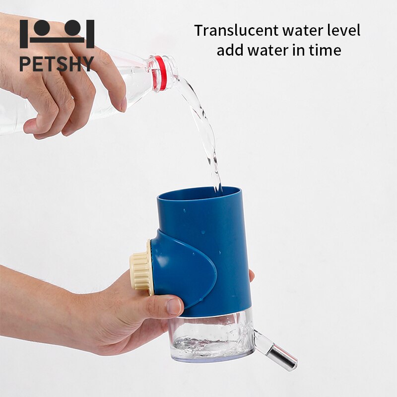 Petshy Pets Drinker Head Hanging Water Bottle Fountain Head Pet Drinking Dispenser Ball-Type Head Cat Puppy Feeder