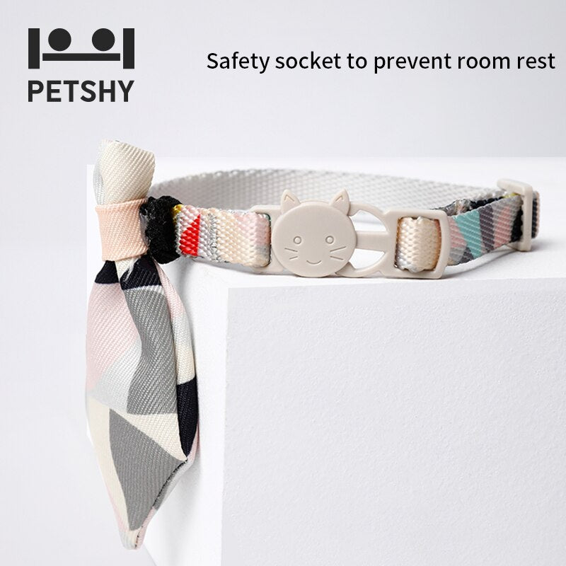 Petshy Pets Neck Tie Accessories Pet Cat  Collar Bow Tie Adjustable Neck Strap Tuxedo Ties Puppy Cat Necklace Pet Products