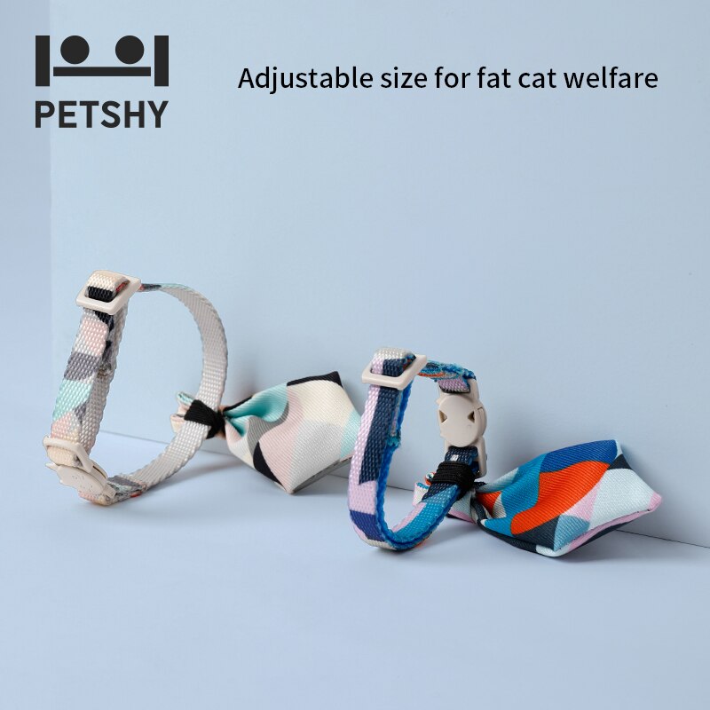 Petshy Pets Neck Tie Accessories Pet Cat  Collar Bow Tie Adjustable Neck Strap Tuxedo Ties Puppy Cat Necklace Pet Products