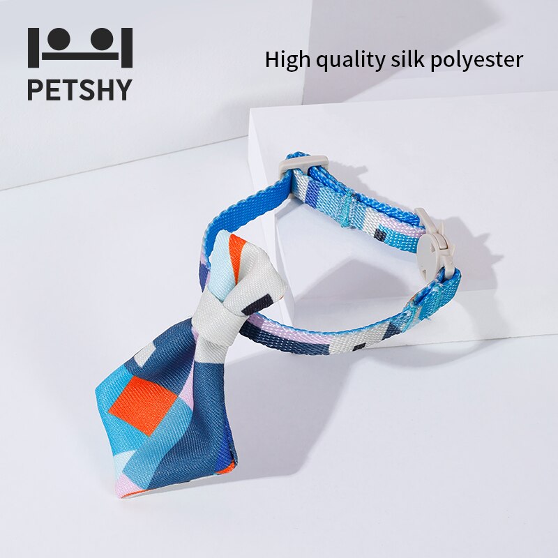 Petshy Pets Neck Tie Accessories Pet Cat  Collar Bow Tie Adjustable Neck Strap Tuxedo Ties Puppy Cat Necklace Pet Products