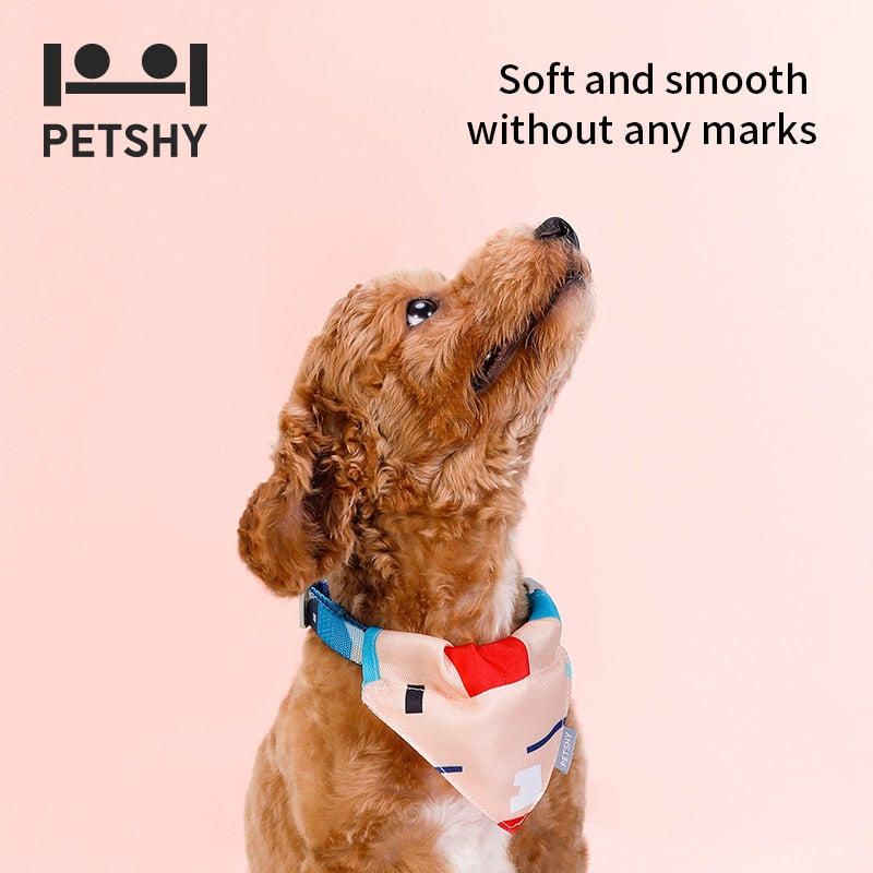 Petshy Petshy Cute Cat Dog Bandana Bibs Scarf Collar Adjustable Pet Neckerchief Scarf Waterproof Saliva Towel For Small