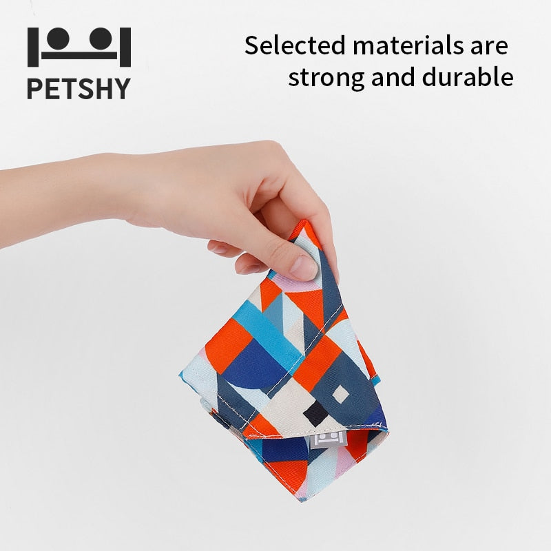 Petshy Petshy Cute Cat Dog Bandana Bibs Scarf Collar Adjustable Pet Neckerchief Scarf Waterproof Saliva Towel For Small