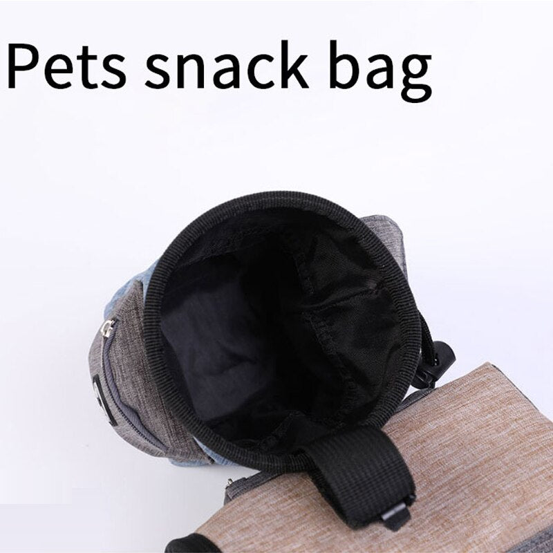 Petshy Portable Outdoor Dog Treat Bag Pet Snack Food Carrier Storage Bags Dogs Puppy Reward Waist Bags Dog Treat Training Bags