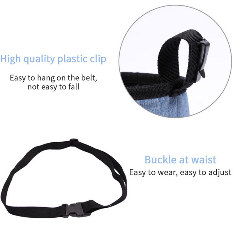 Petshy Portable Outdoor Dog Treat Bag Pet Snack Food Carrier Storage Bags Dogs Puppy Reward Waist Bags Dog Treat Training Bags