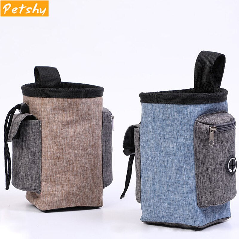 Petshy Portable Outdoor Dog Treat Bag Pet Snack Food Carrier Storage Bags Dogs Puppy Reward Waist Bags Dog Treat Training Bags