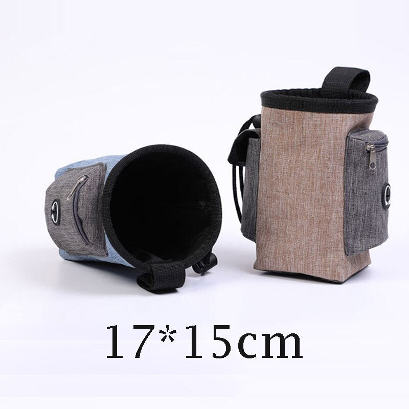 Petshy Portable Outdoor Dog Treat Bag Pet Snack Food Carrier Storage Bags Dogs Puppy Reward Waist Bags Dog Treat Training Bags