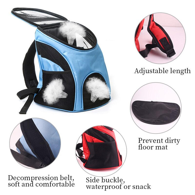 Petshy Portable Pet Carrier Bag Dog Cat Backpack Outdoor Travel Puppy Cat Bag Transporter Box Case Small Dog Pet Carrying Case