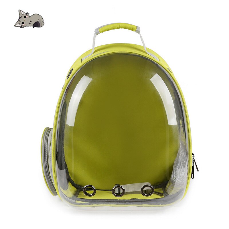 Petshy Puppy Cat Carrier Backpack Breathable Transparent Outdoor Travel Hiking Mountaineering Small Dogs Carrying Cage Bag