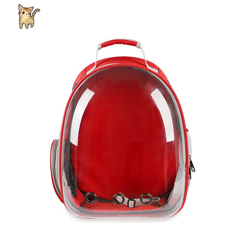 Petshy Puppy Cat Carrier Backpack Breathable Transparent Outdoor Travel Hiking Mountaineering Small Dogs Carrying Cage Bag