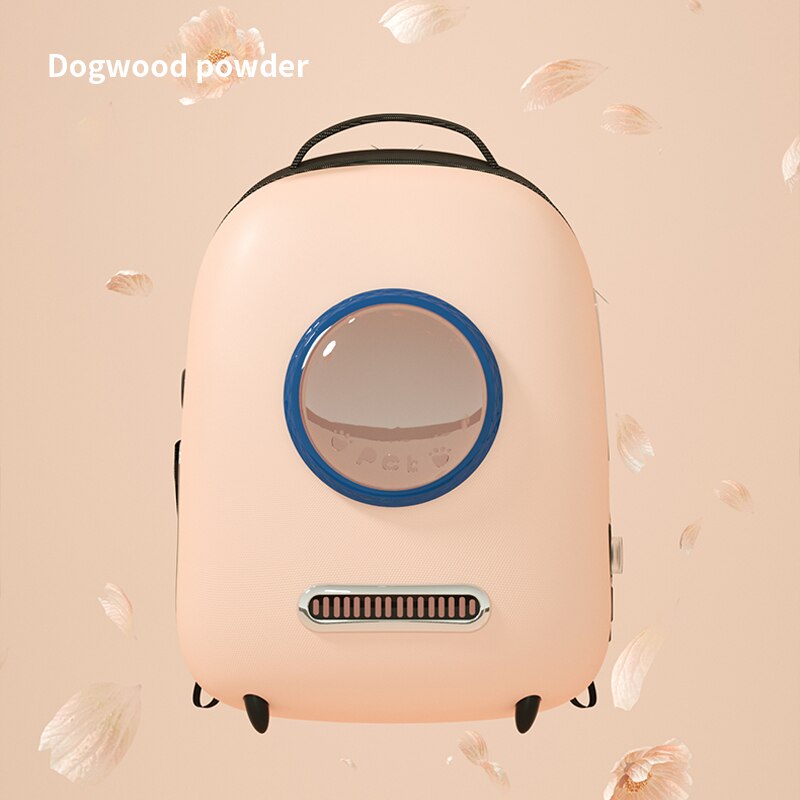 Petshy Pure Color Large Breathable Pet Sling Dog Cat Backpack Travel Space Capsule Cage Pet Transport Bag Carrying Cat