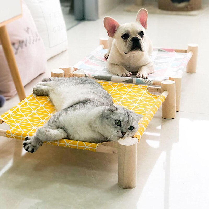 Petshy Small Dog Cat Bed Mats Breathable Comfortable Print Washable Pet Sleeping Cat Hammock Bed Kitten Puppy Nest