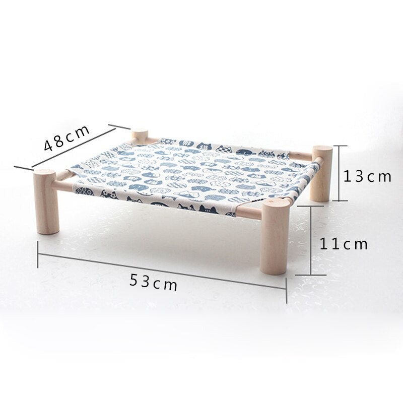 Petshy Small Dog Cat Bed Mats Breathable Comfortable Print Washable Pet Sleeping Cat Hammock Bed Kitten Puppy Nest