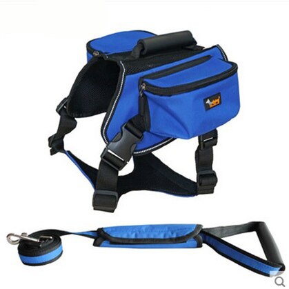 Petshy luxury Pet Outdoor Backpack Large Dog Adjustable Saddle Bag Harness Carrier For Traveling Hiking Camping Large Capicity