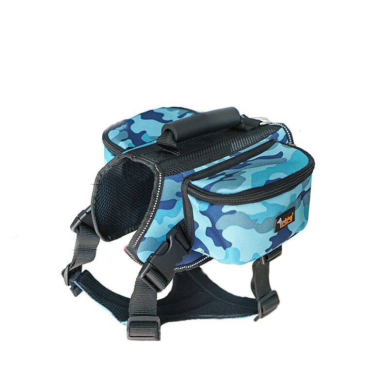 Petshy luxury Pet Outdoor Backpack Large Dog Adjustable Saddle Bag Harness Carrier For Traveling Hiking Camping Large Capicity