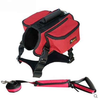 Petshy luxury Pet Outdoor Backpack Large Dog Adjustable Saddle Bag Harness Carrier For Traveling Hiking Camping Large Capicity