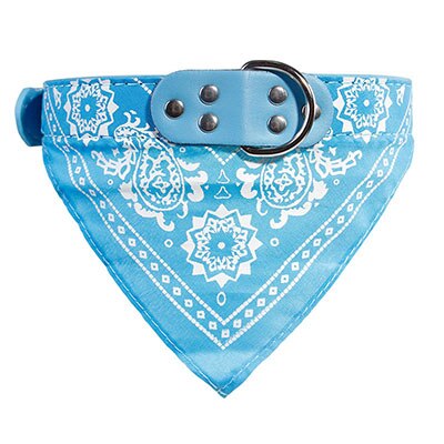 Puppy Neckerchief Adjustable Pet Dog Cat Neck Bandana Collar Scarf Accessories for Cats & Small Dogs Black Red Blue Pink Purple