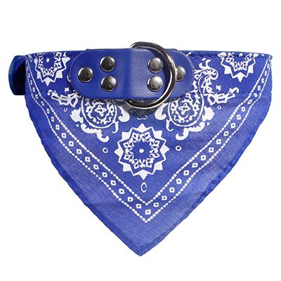 Puppy Neckerchief Adjustable Pet Dog Cat Neck Bandana Collar Scarf Accessories for Cats & Small Dogs Black Red Blue Pink Purple