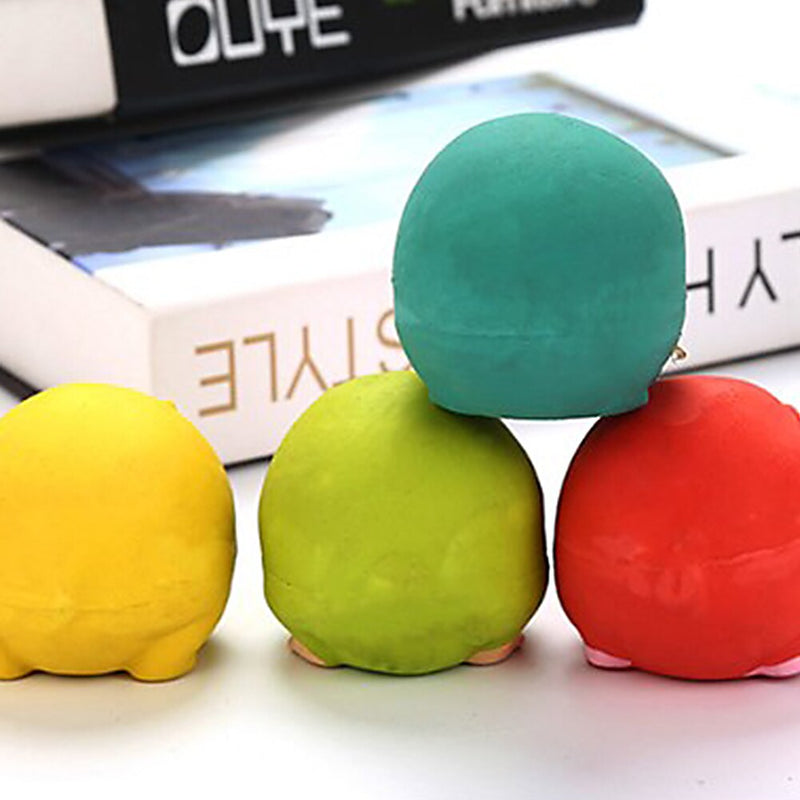 Rubber Dog Ball Toy Funny Pet Squeaky Toy Bite Resistant Pet Molar Dog Chew Toys Puppy Fetch Throw Game Ball Pet Training Toys