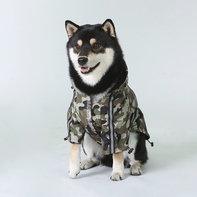 S-5XL Dog Raincoat Jacket Clothes Windproof Cat Dog Jacket Fashion Waterproof Reflective Pet Clothing Small Pets Large Pets Coat