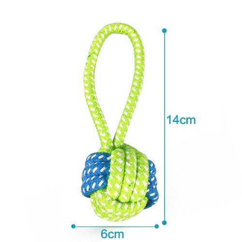 SMARTPET Cat Dog Rope Toy Knot Puppy Pet Chew Teething Toys Teeth Cleaning Pet Playing Interactive Ball for Small Medium Big Dog