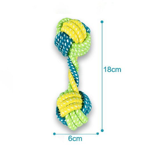 SMARTPET Cat Dog Rope Toy Knot Puppy Pet Chew Teething Toys Teeth Cleaning Pet Playing Interactive Ball for Small Medium Big Dog