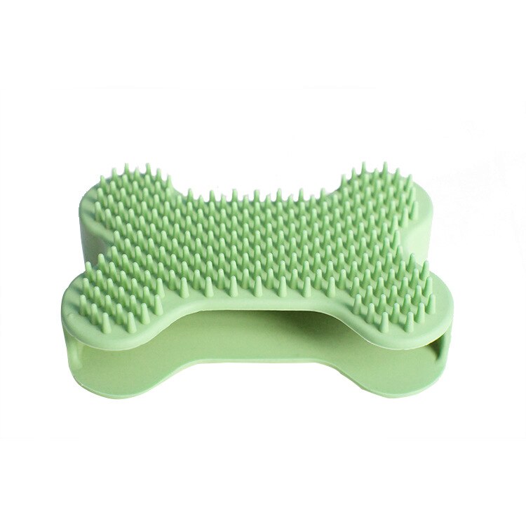 Silicone Pet Dog Cat Bath Grooming Brush Comb Rubber Glove Effecient Fur Grooming Massaging Device Hair Shedding Trimming Brush