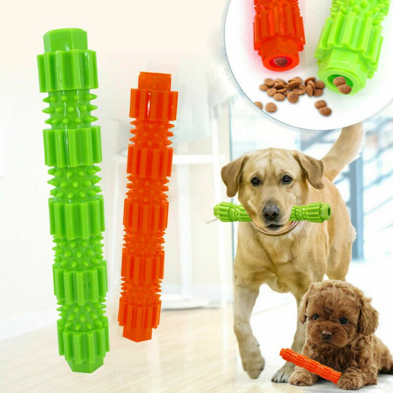 Smartpet New Pet Chew Toy Dog Leaking Food Toy Durable Rubber Dog Molar Stick Teeth Cleaning Dog Interactive Toys Pet Supplies