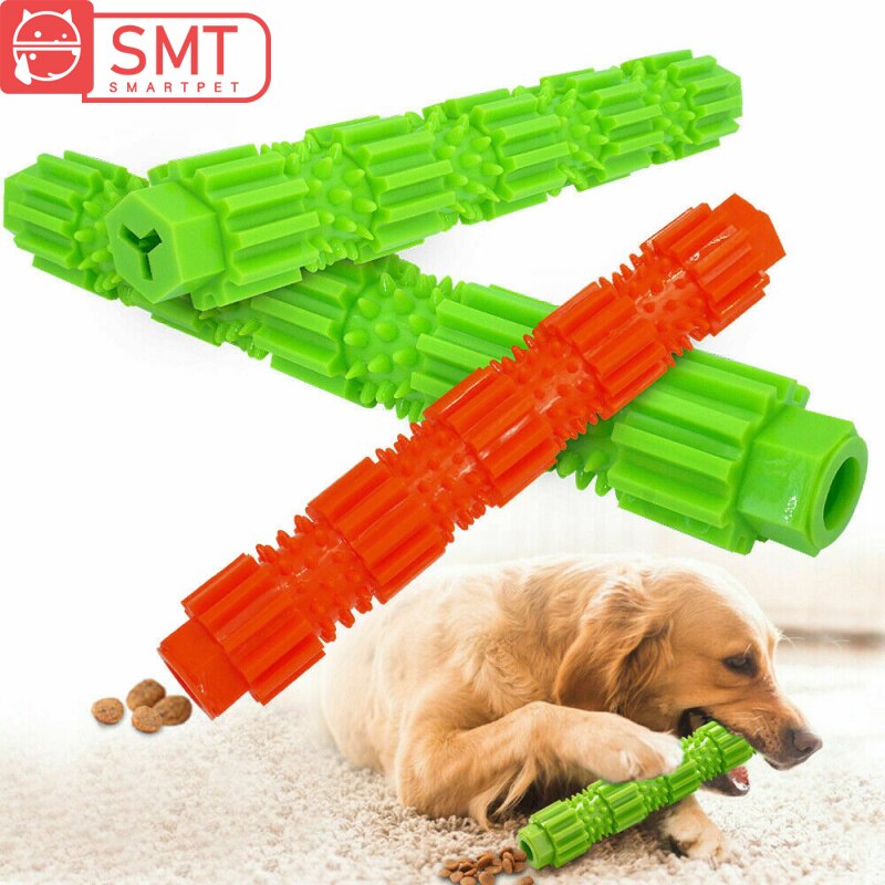 Smartpet New Pet Chew Toy Dog Leaking Food Toy Durable Rubber Dog Molar Stick Teeth Cleaning Dog Interactive Toys Pet Supplies