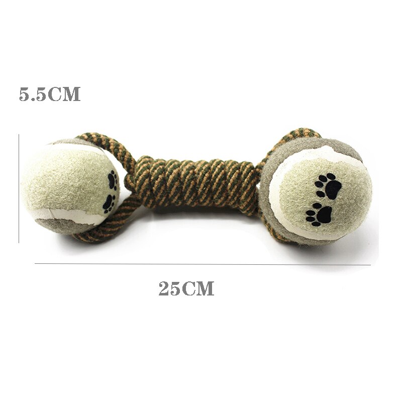 Smartpet Pet Dog Puppy Cotton Knot Chew Toy Teeth Cleaning Durable Dog Rope Toy Interactive Toy Funny Ball Toy Pet Supplies