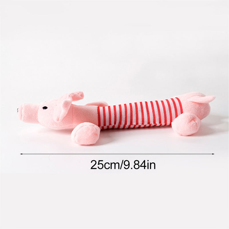 Cute Plush Anmials Squeak Sound Pet Cat Dog Toys Funny Durable Chew Molar Toy