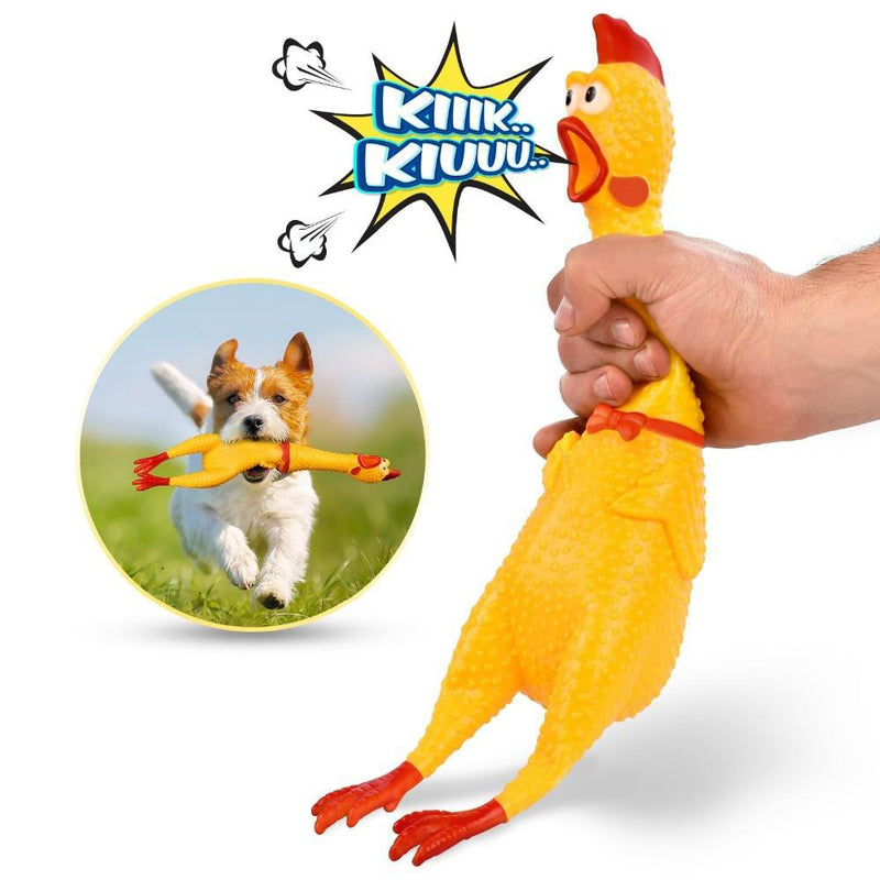 Chicken Pets Dog Toys Squeeze Squeaky Sound Funny Chew Toy