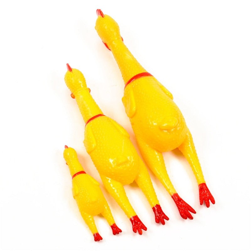 Chicken Pets Dog Toys Squeeze Squeaky Sound Funny Chew Toy