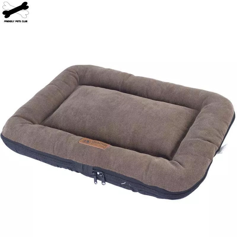 Soft Dog Bed Mattress Mat Crate Kennel Pad Washable Cloth Anti-Slip Bottom  Indoor Outdoor For Large Medium Small Dogs Cats